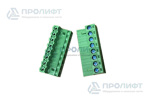 Клеммник, 8-контактный 5мм, угловой