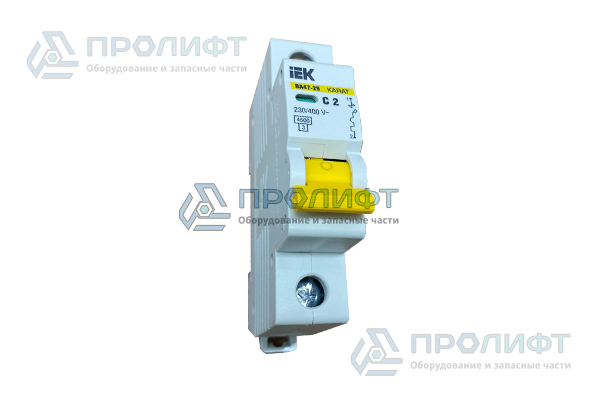 Автоматический выключатель ВА47-29 1P C 2А 4,5кА IEK