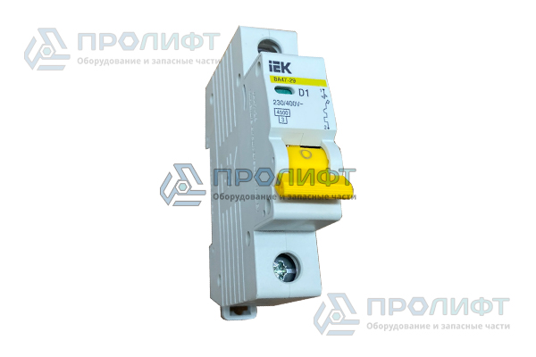 Автоматический выключатель ВА47-29 1P D 1А 4,5кА IEK